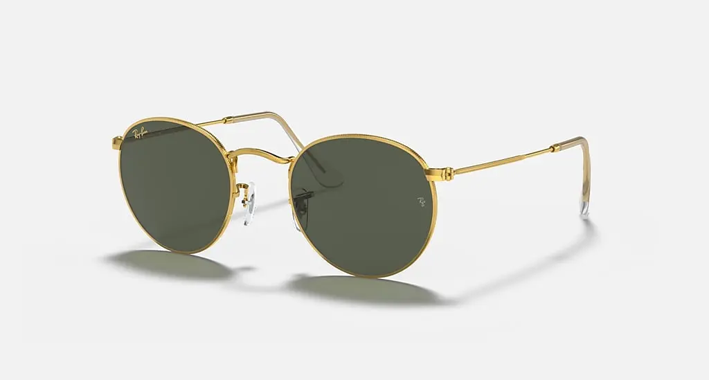 

Солнцезащитные очки Ray-Ban ROUND METAL LEGEND GOLD, зеленый