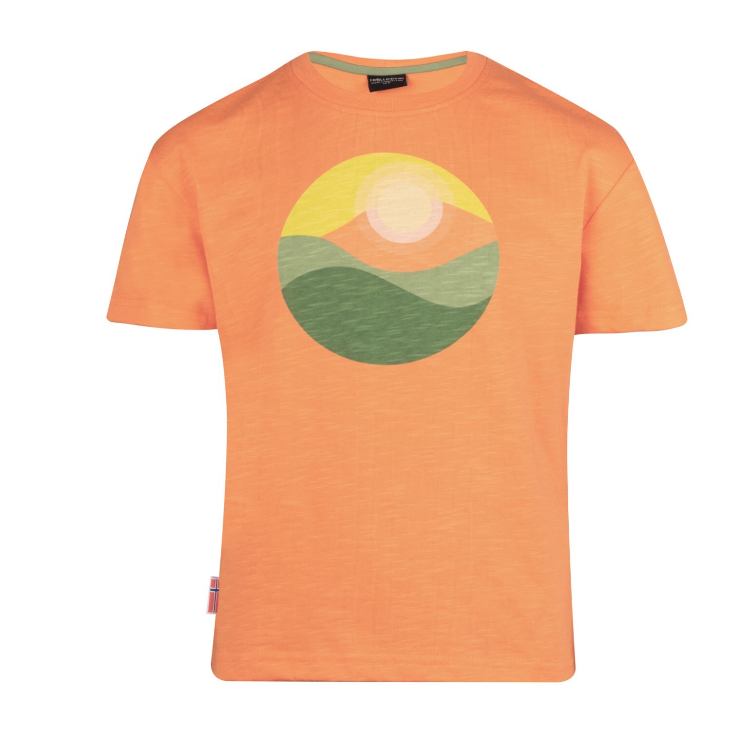 

Футболка Trollkids Girl's Halsafjord, цвет Papaya