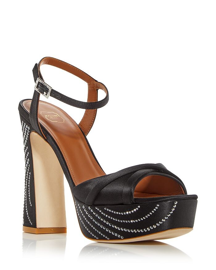 

Женские босоножки на высоком каблуке Keaton с украшением на платформе Malone Souliers Malone Souliers