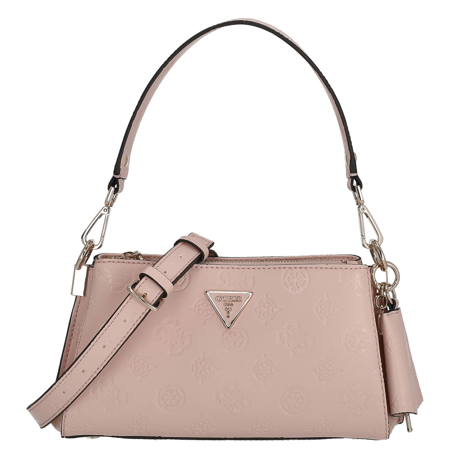 

Клатч Guess Jena Abendtasche 26 cm, цвет pale pink logo