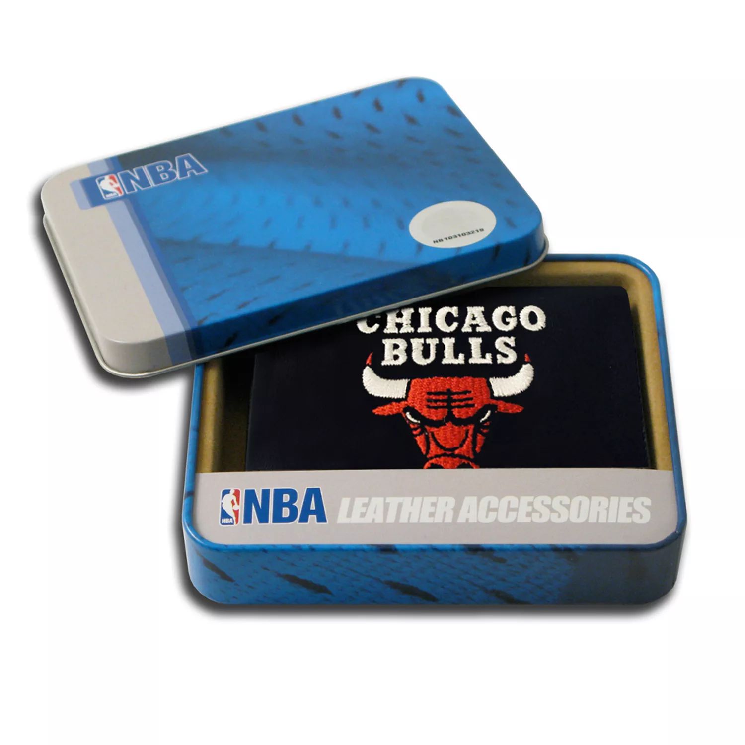 Кожаный кошелек двойного сложения Chicago Bulls