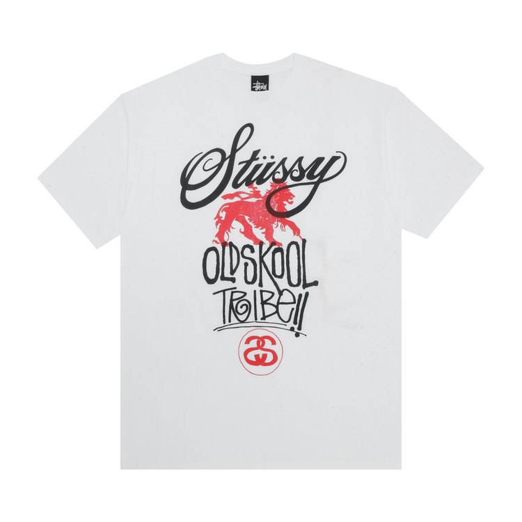 

Футболка Stussy Old Skool Tribe 'White', белый