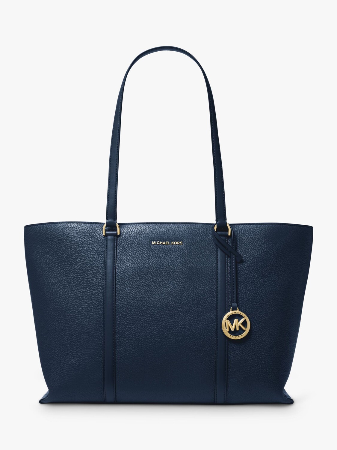 

Кожаная большая сумка Temple Michael Kors, темно-синий