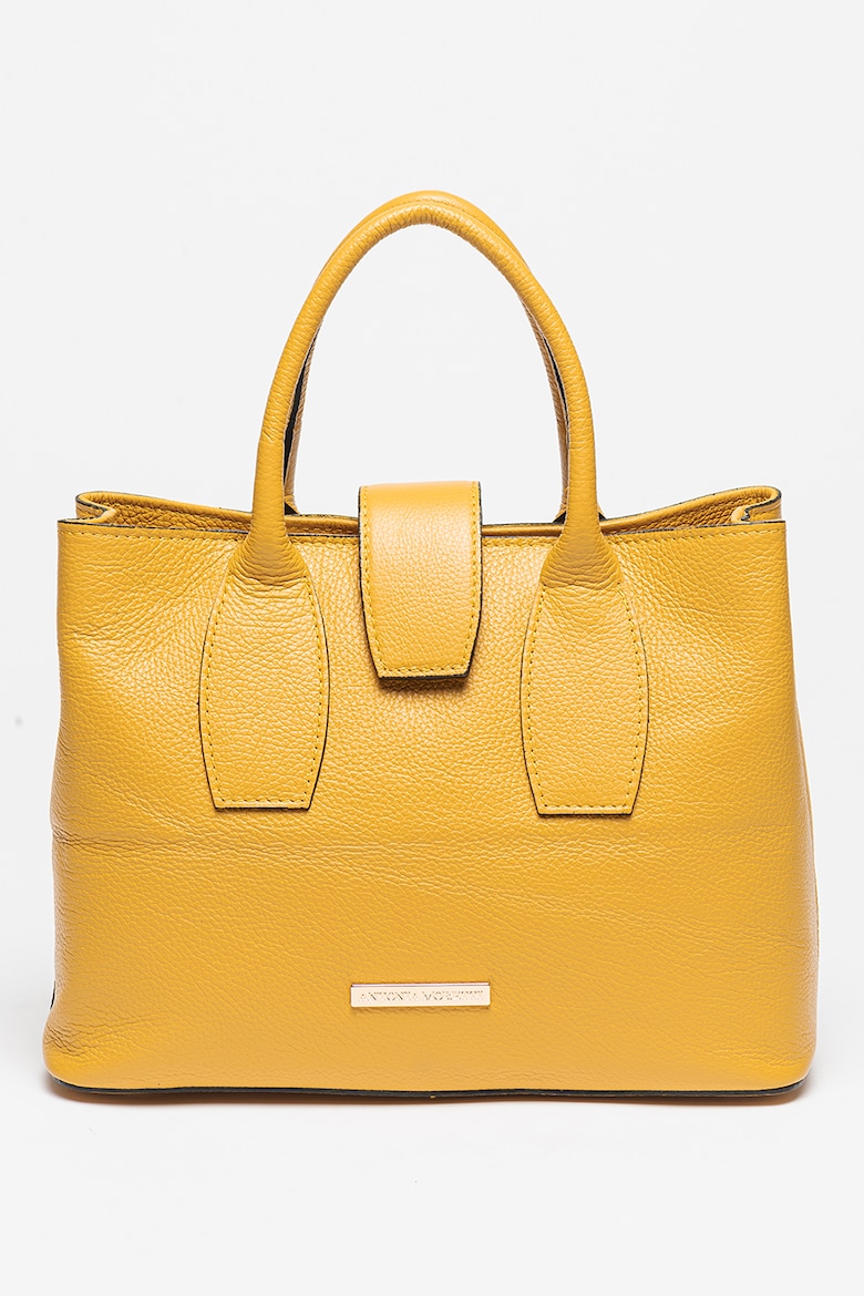 Кожаная сумка для покупок Antonia Moretti, желтый