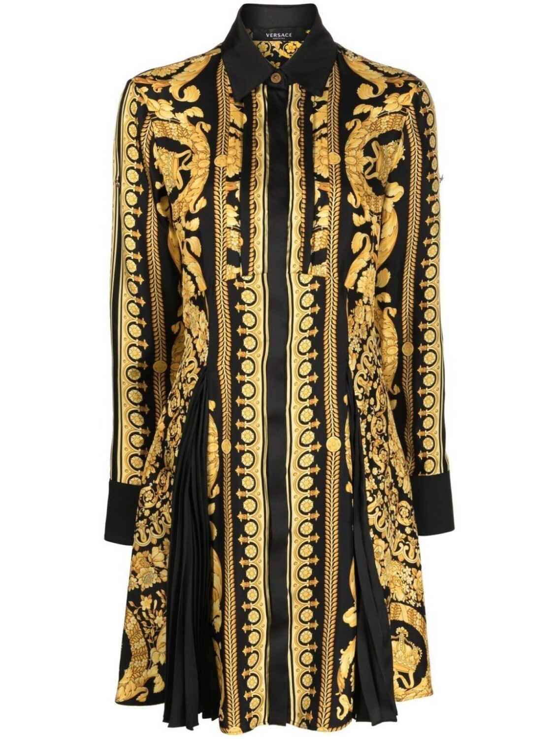 

Versace платье с принтом Barocco, желтый