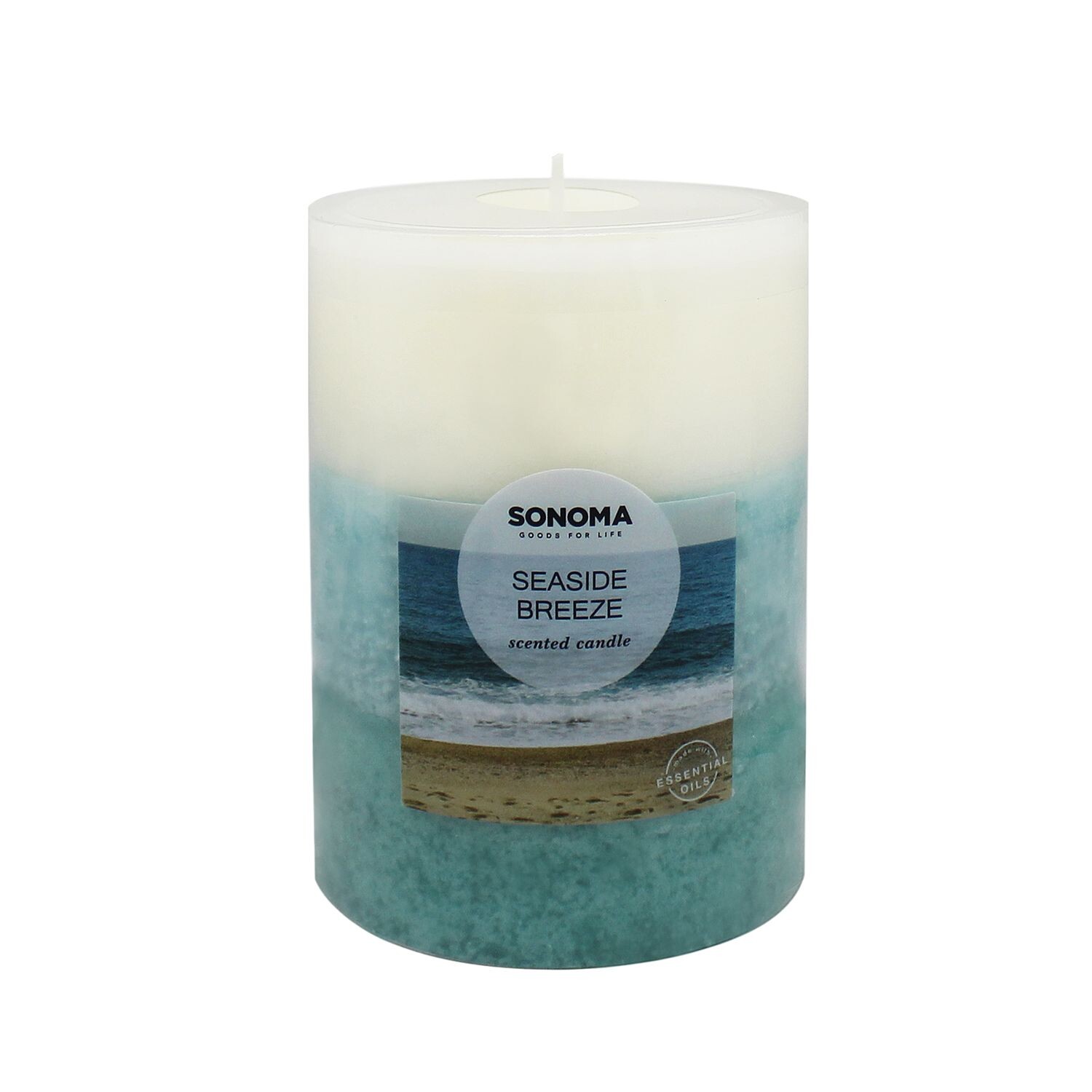 

Свеча-столб Sonoma Goods For Life 3 x 4 дюйма с морским бризом