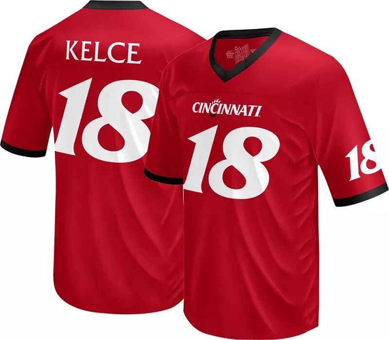 

Молодежный Retro Brand Cincinnati Bearcats Travis Kelce # 18, Красная реплика футбольной майки