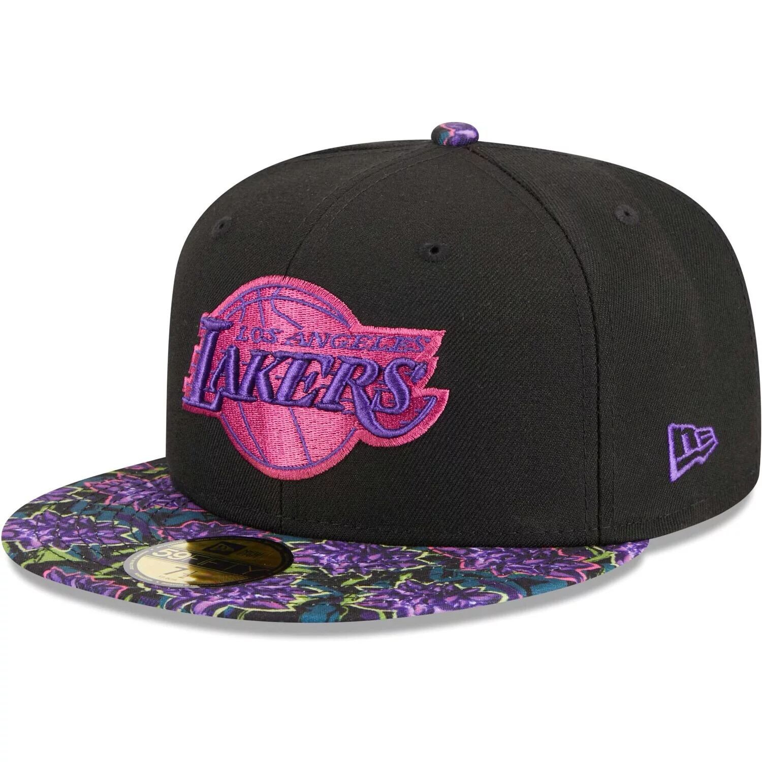 

Мужская шляпа New Era Black Los Angeles Lakers Dark Fantasy Neon Lotus Flower 59FIFTY