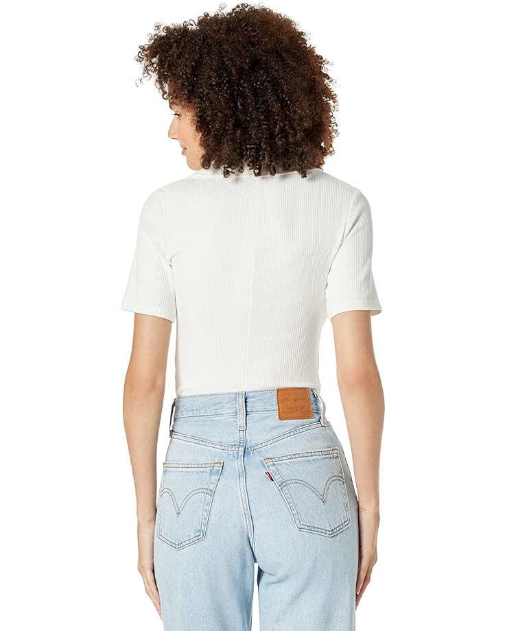 

Боди Faherty Rib Henley Bodysuit, цвет Egret