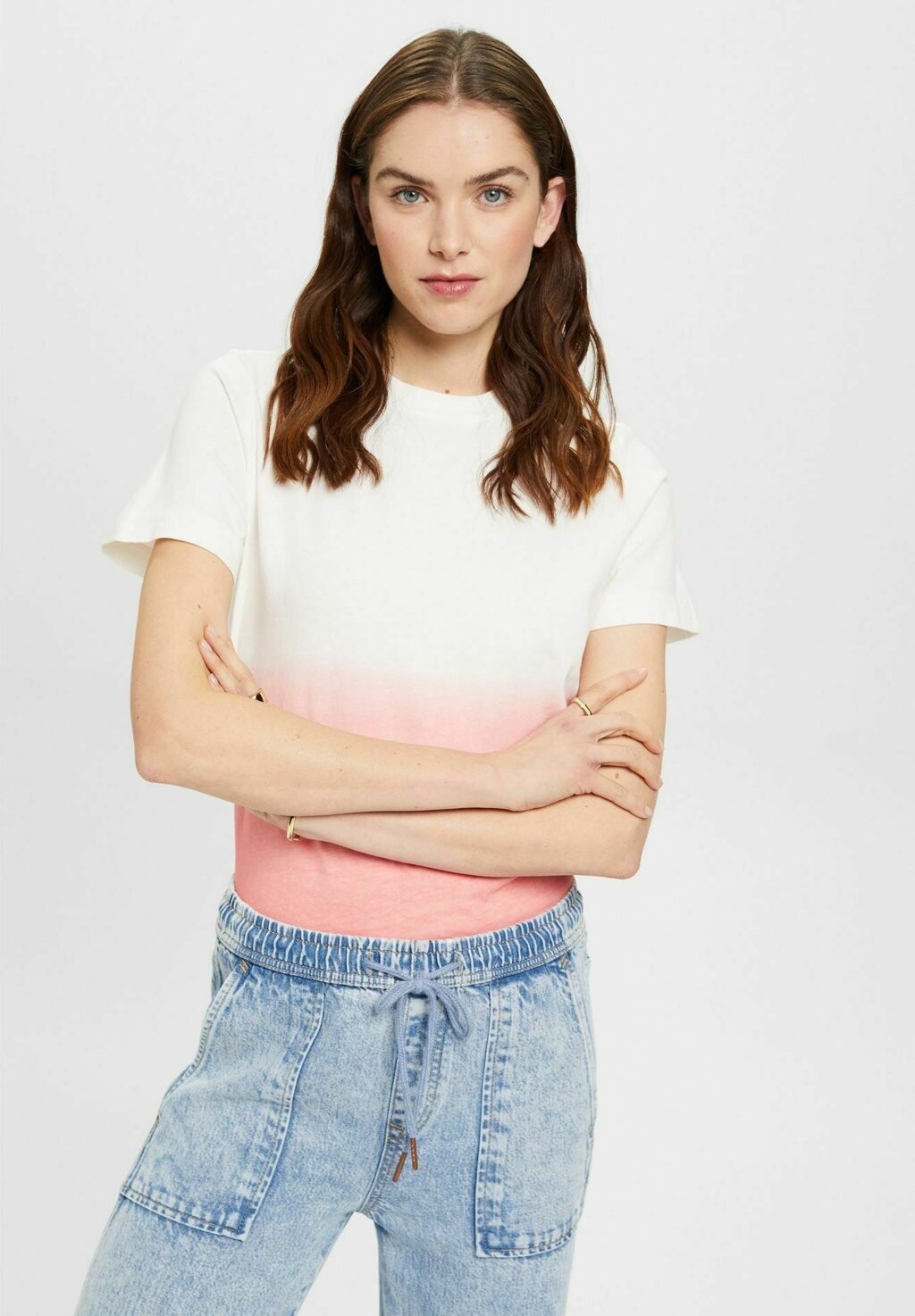 

Футболка с принтом edc by Esprit, розовый
