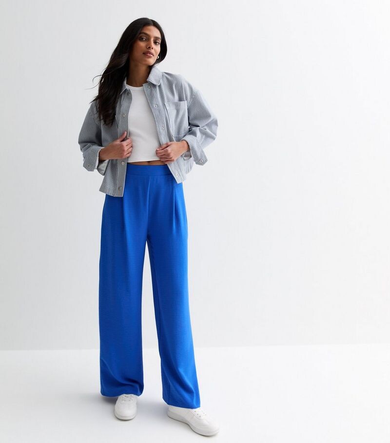

Синие широкие брюки New Look, синий