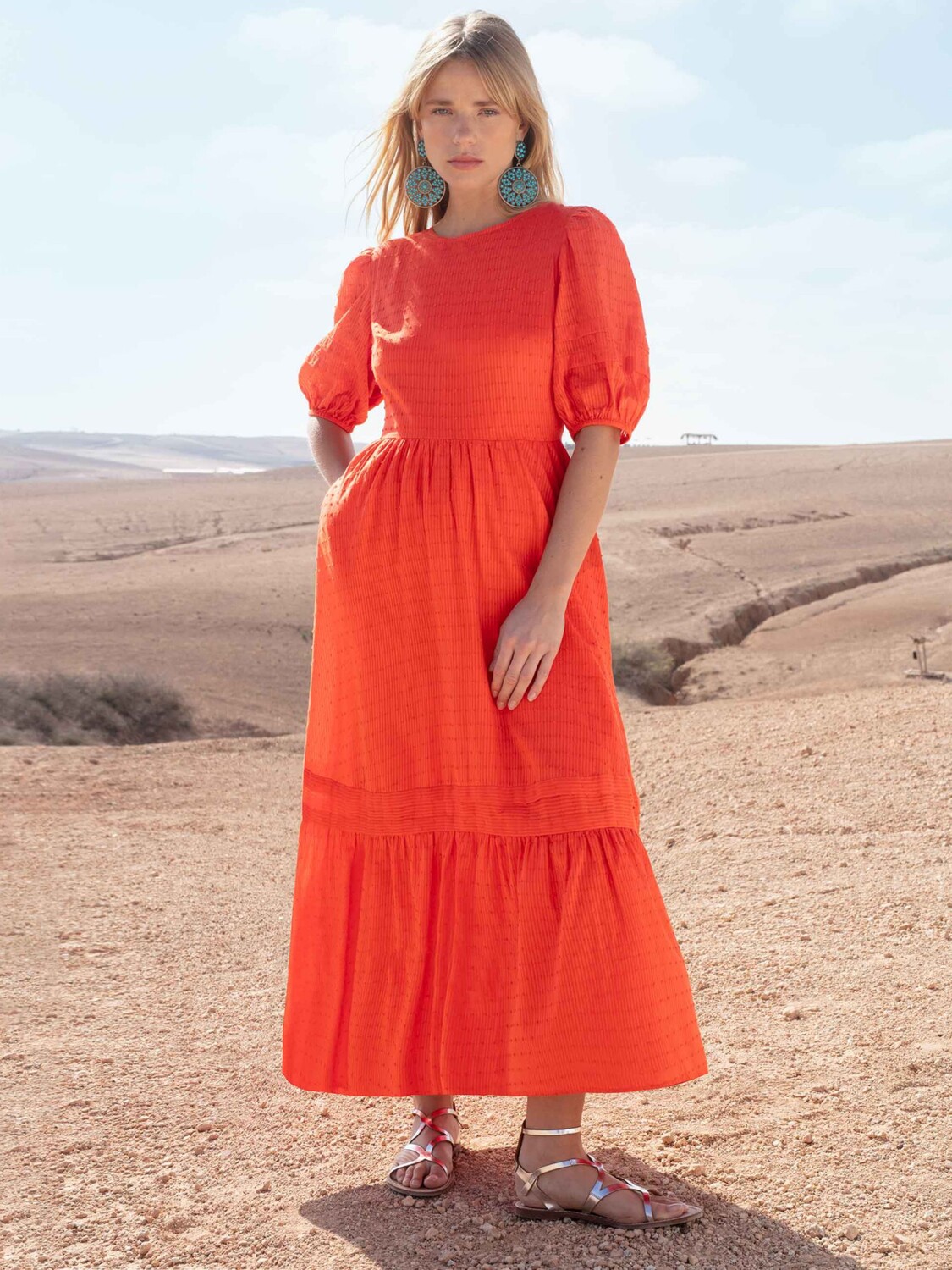 

Платье миди Ro&Zo Broderie, красный