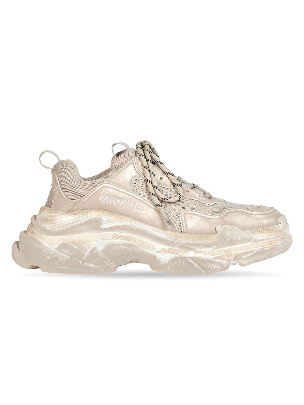 

Кроссовки Triple S с эффектом выцветания Balenciaga, бежевый