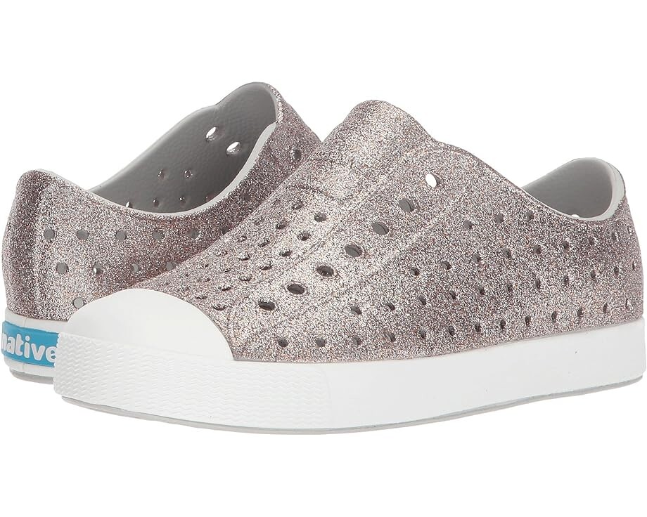 

Кроссовки Native Shoes Jefferson Bling Glitter, цвет Metal Bling/Shell White