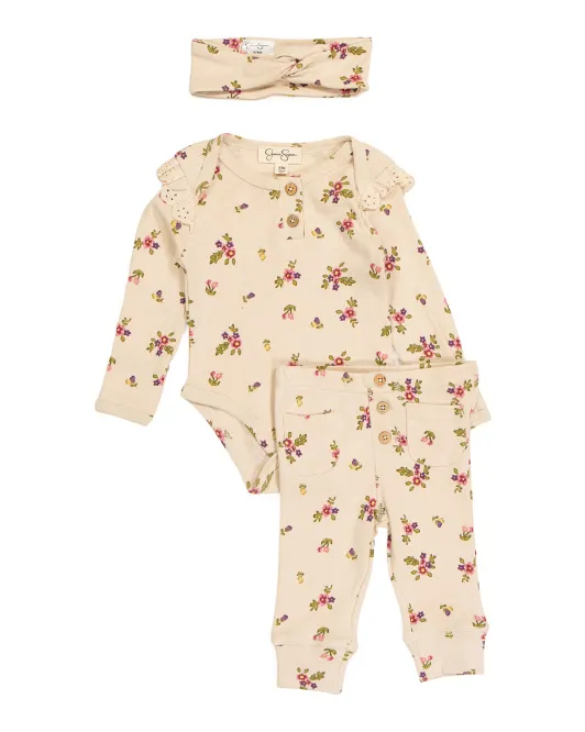 

Комплект из 2 шт. боди для новорожденных девочек Jessica Simpson, серый