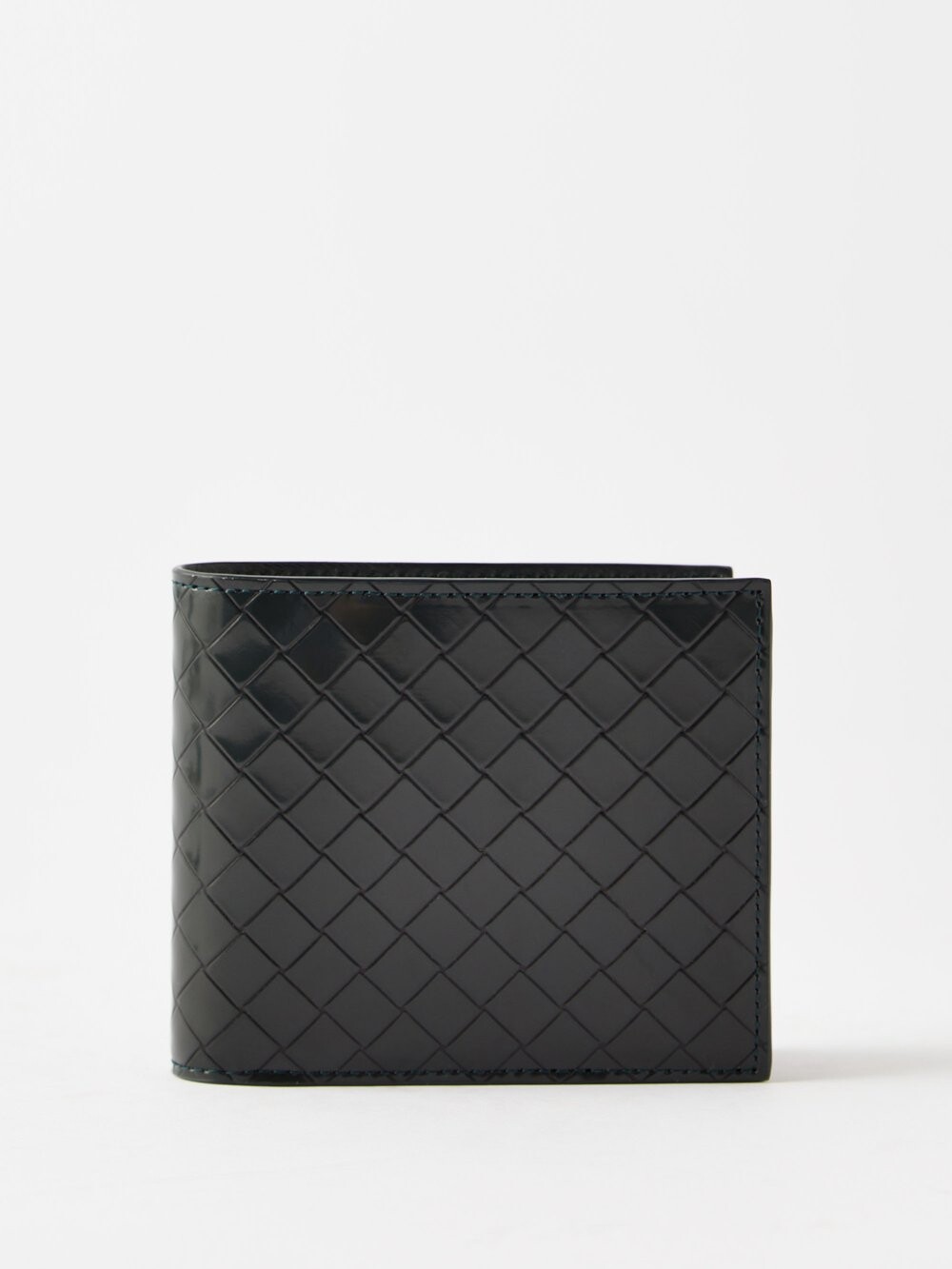 

Складной кошелек из кожи intrecciato Bottega Veneta, зеленый