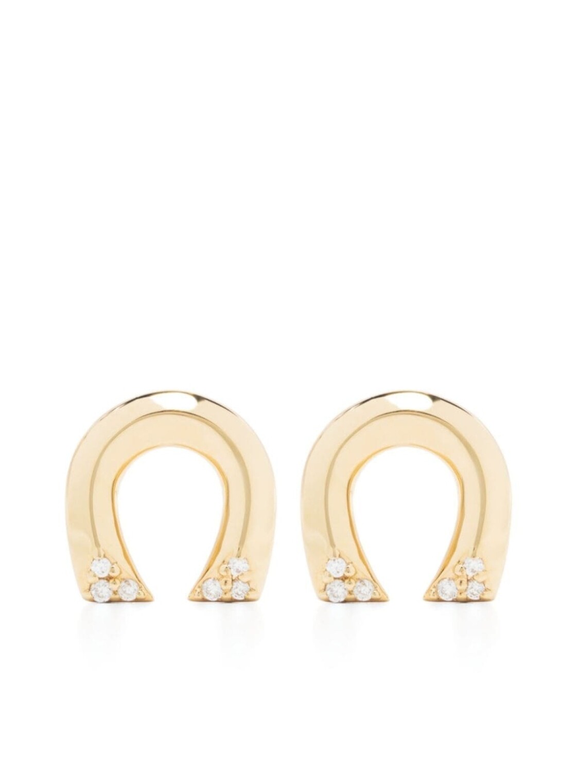 

Серьги-гвоздики Tiny Horseshoe из желтого золота с бриллиантами Harwell Godfrey, золотой