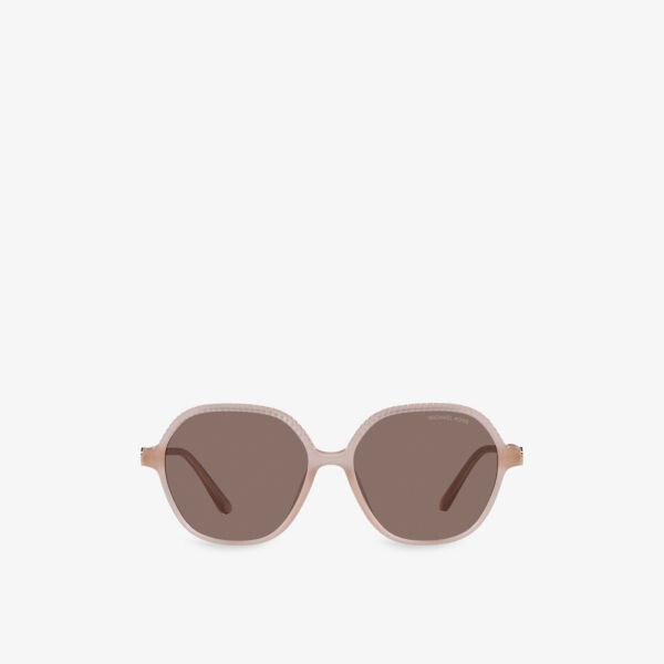 

Mk2186u bali солнцезащитные очки неправильной формы с инъекциями Michael Kors, розовый