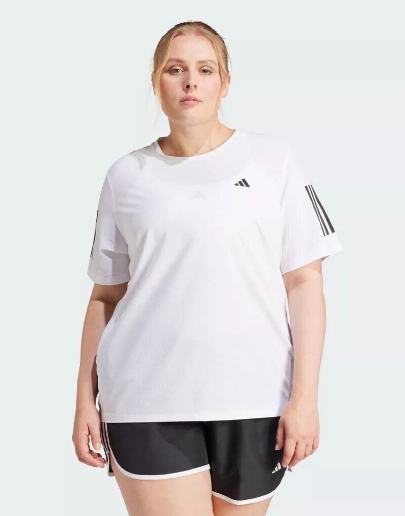 

Белая футболка adidas Performance Plus Own The Run