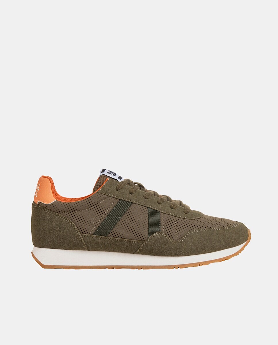 

Низкие мужские кроссовки с полосками по бокам и кружевной застежкой Jack & Jones