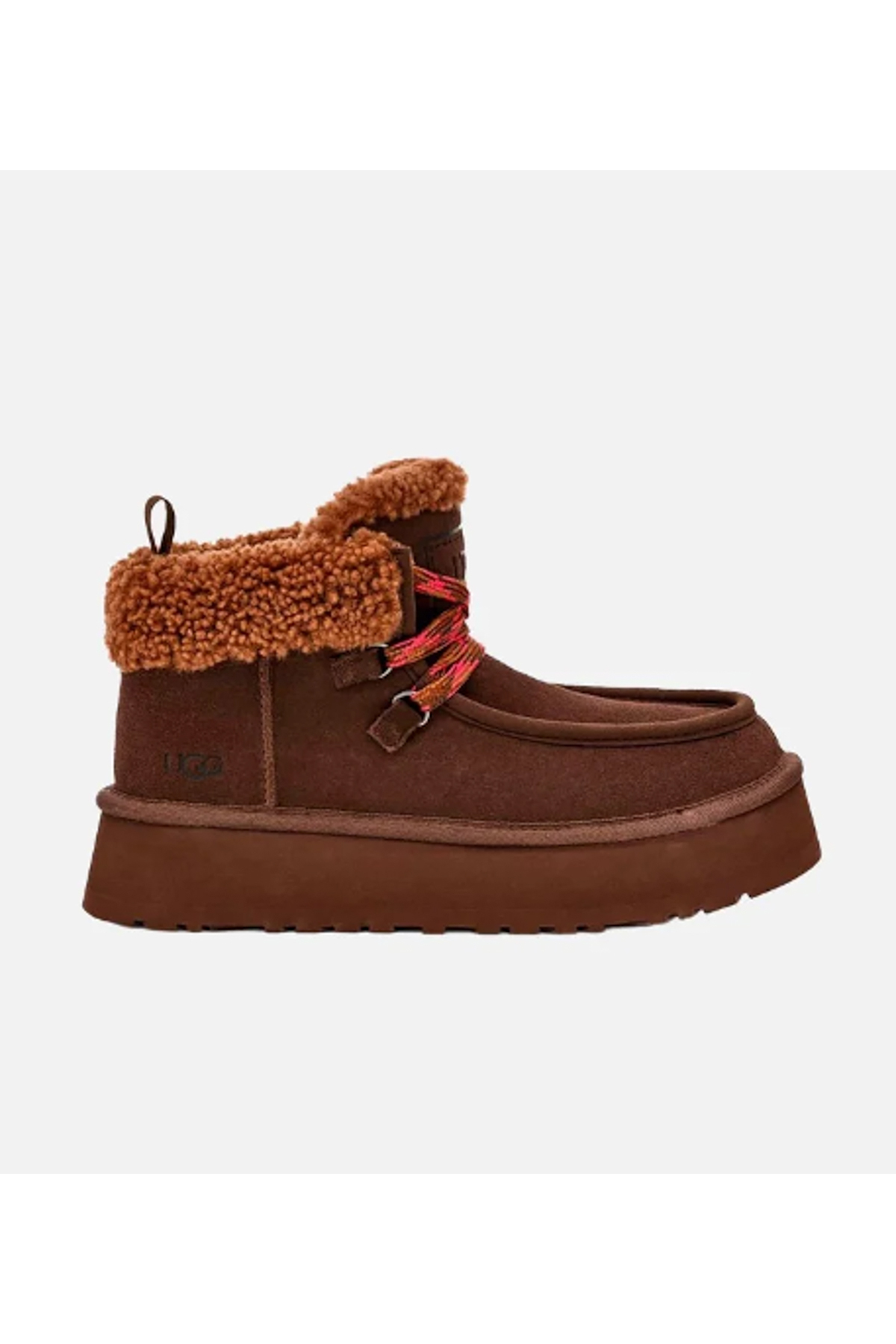 

Ботильоны - Бордовый - На плоской подошве UGG, бордовый, Красный