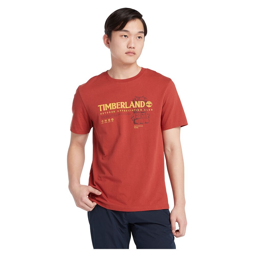 

Футболка Timberland Regenerative Organic Cotton Outdoor Graphic, оранжевый