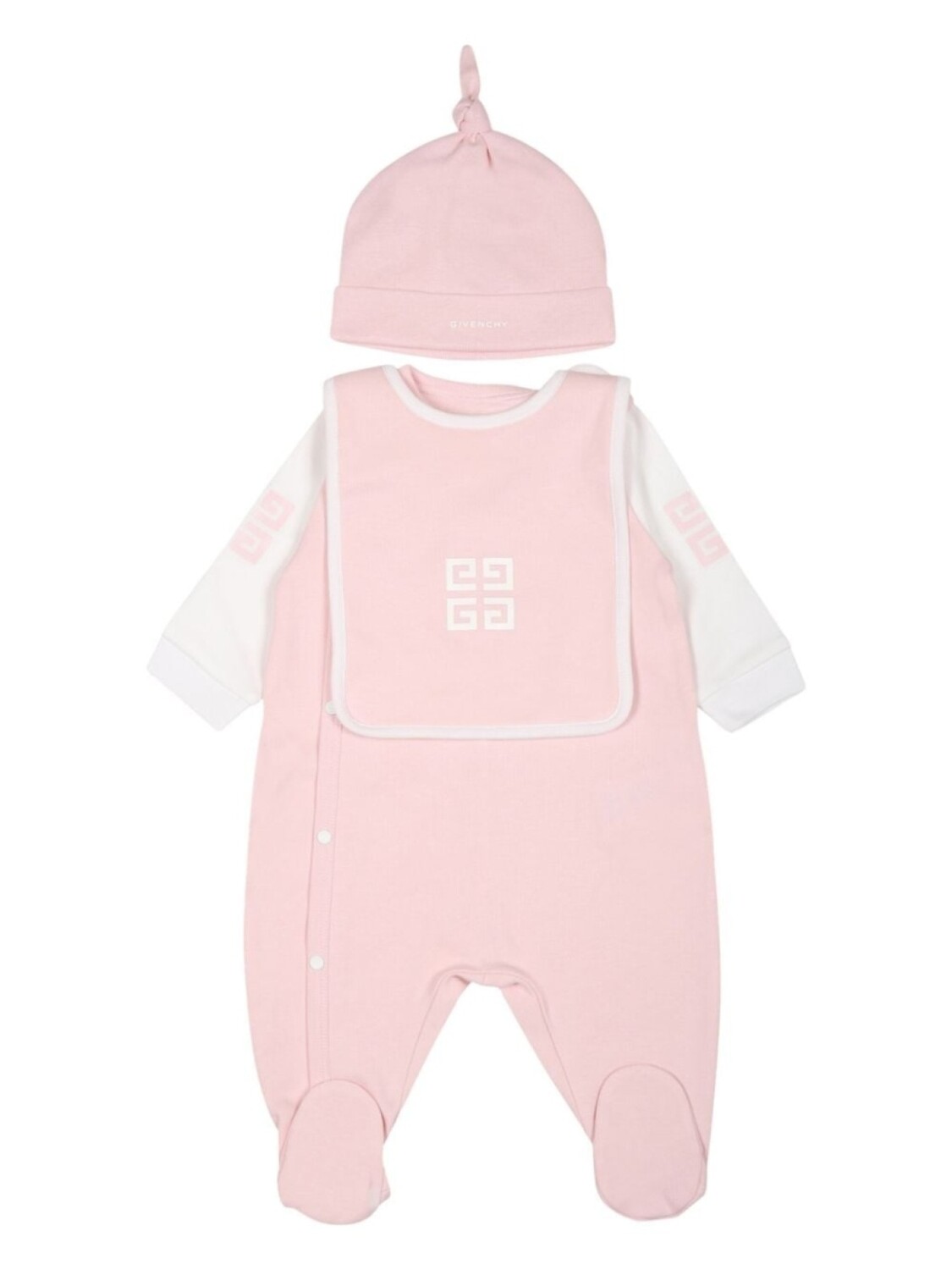 

Givenchy Kids комплект для новорожденного из хлопка 4G, розовый