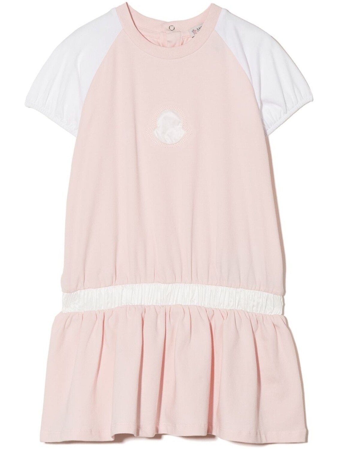 

Moncler Enfant платье-футболка с логотипом, розовый