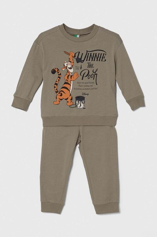 

United Colors of Benetton Детская хлопковая пижама Disney, зеленый
