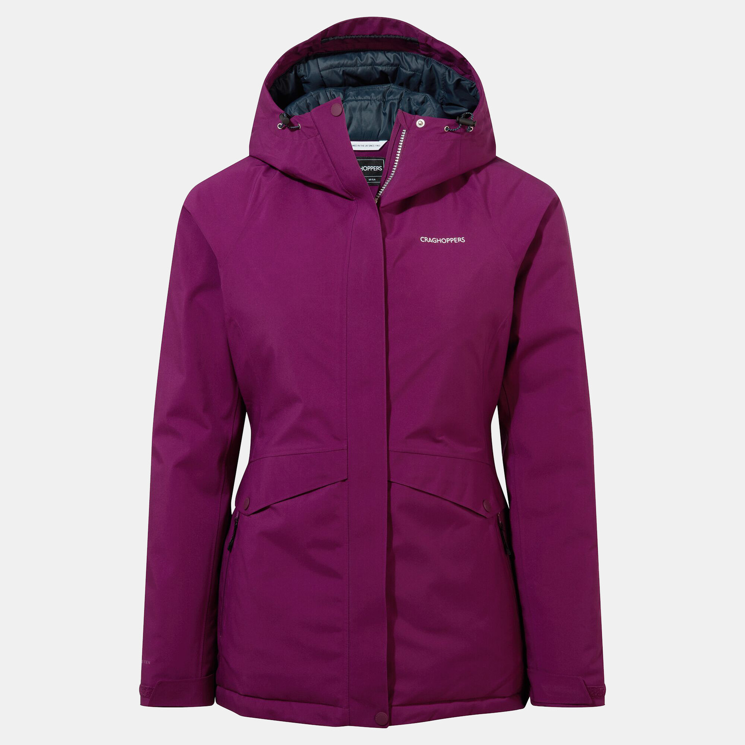 Пуховик Craghoppers gefütterte Jacke Ellis Gore Tex, фиолетовый