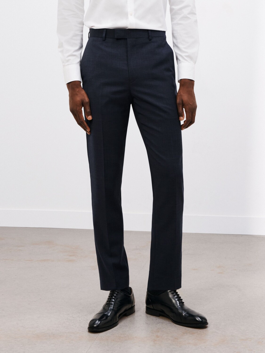 

Костюмные брюки узкого кроя Kin Semi Plain, темно-синие, Синий