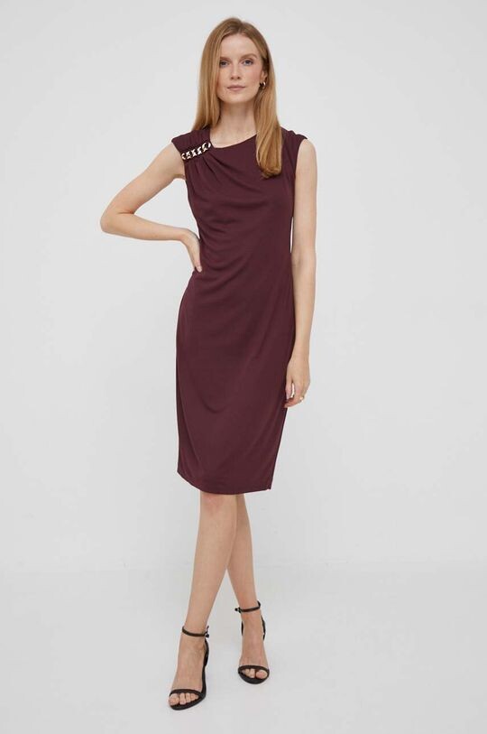 

Платье Лорен Ральф Лорен Lauren Ralph Lauren, бордовый