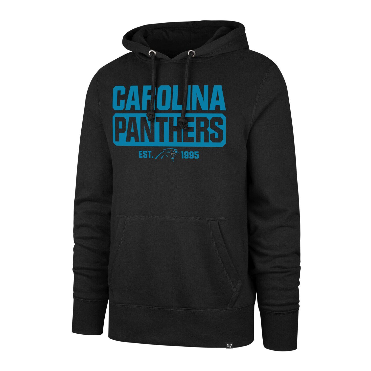 

Мужской пуловер с капюшоном '47 Black Carolina Panthers Box Out Headline