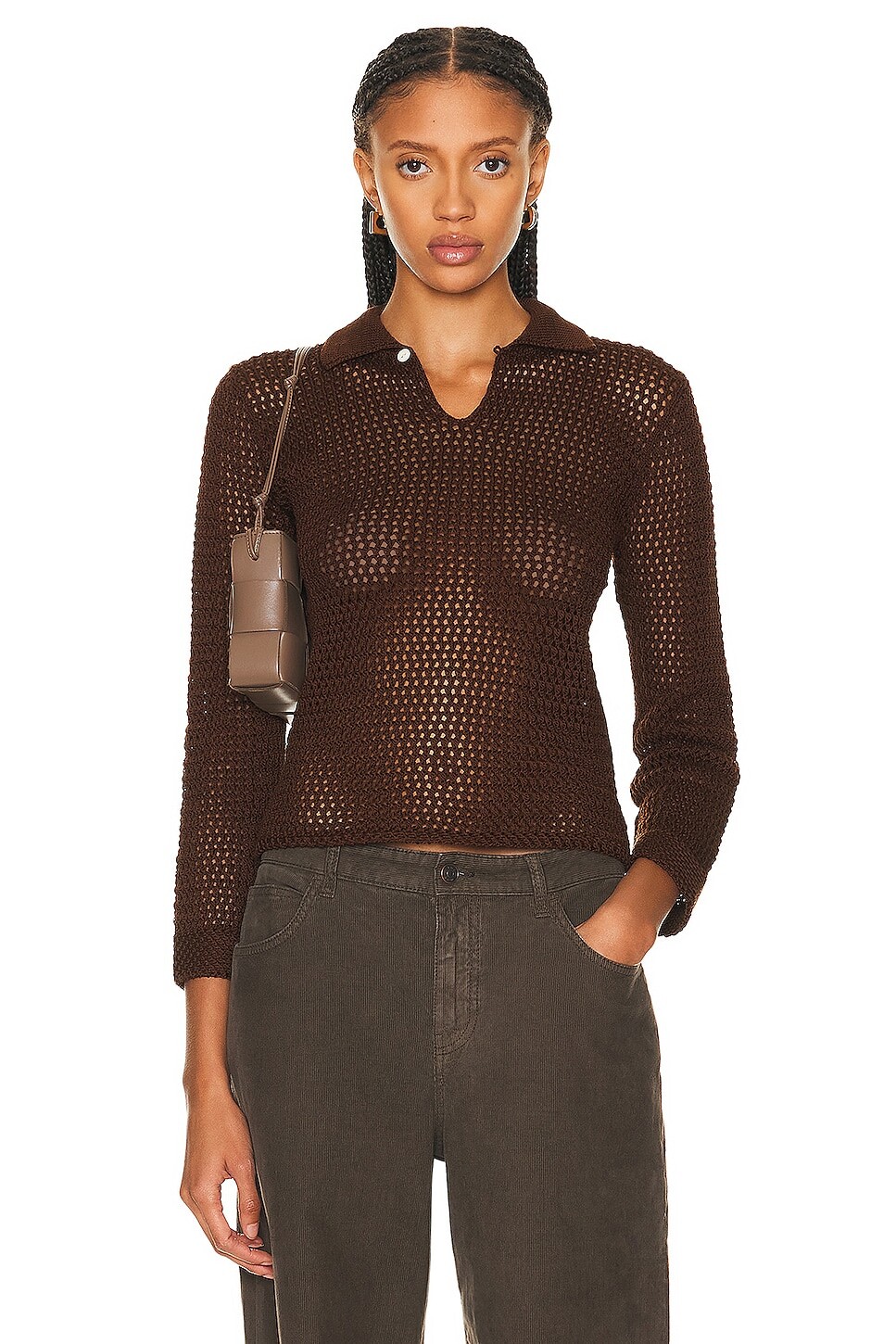 

Свитер Bode Willows Pullover, коричневый