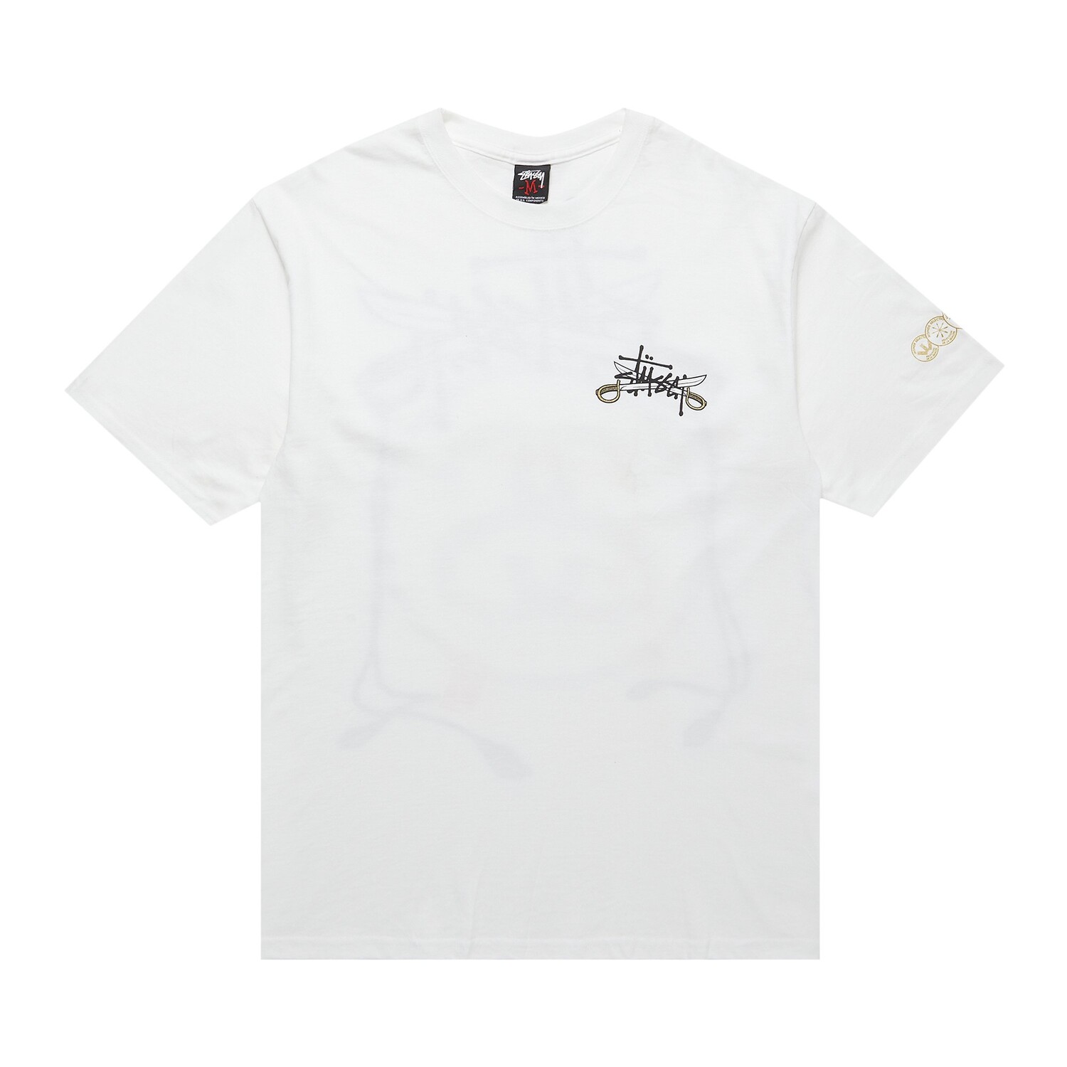 

Футболка Stussy Basic с логотипом Sword, цвет Белая, Белый