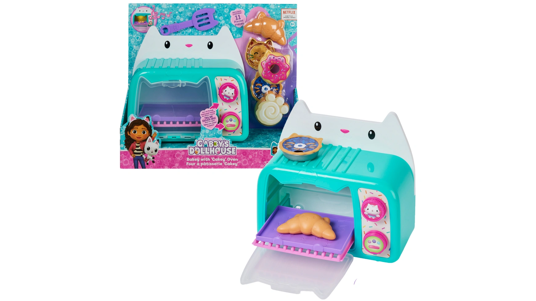 

Gabbys Dollhouse Печь Cakey ролевая кухонная игрушка со световыми и звуковыми эффектами