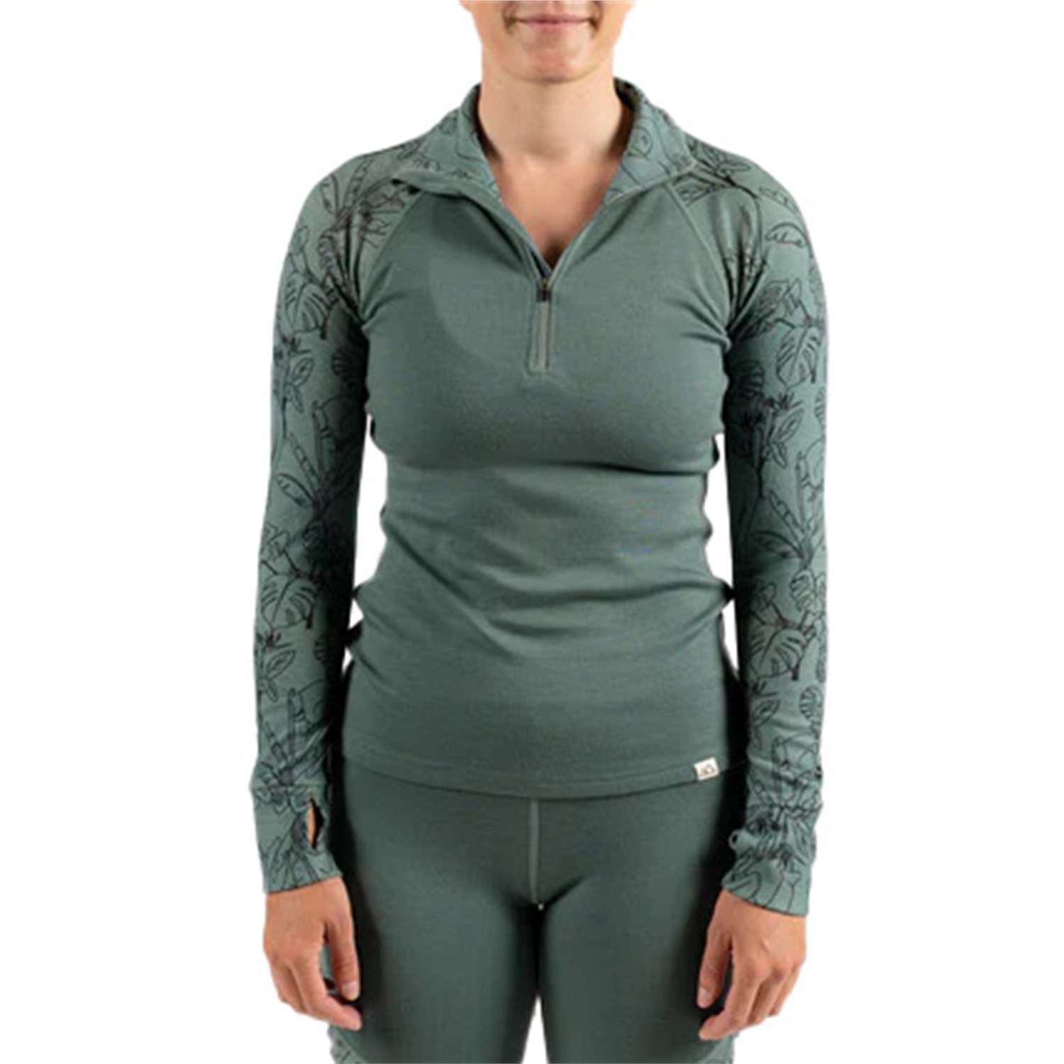 modest story hailey top one size Топ Wild Rye Hailey Half-Zip, цвет Queen Of The Jungle/Slate