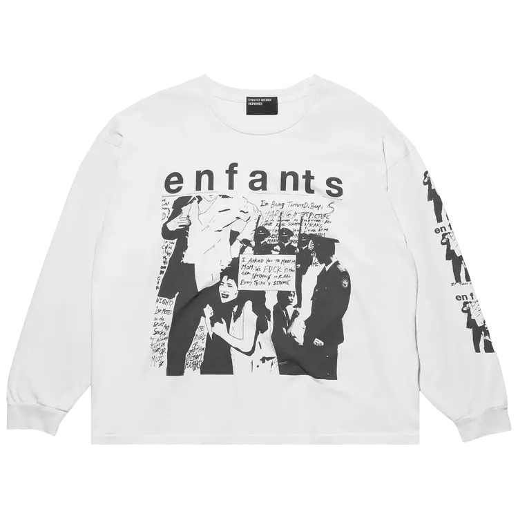 

Футболка Enfants Riches Déprimés Neurosis Long-Sleeve 'Faded Ivory/Black', кремовый, Бежевый