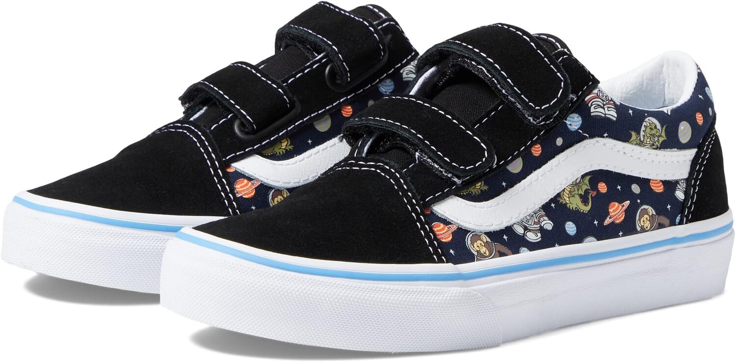 

Кроссовки Old Skool V Vans, цвет Glow Cosmic Zoo Black/Blue