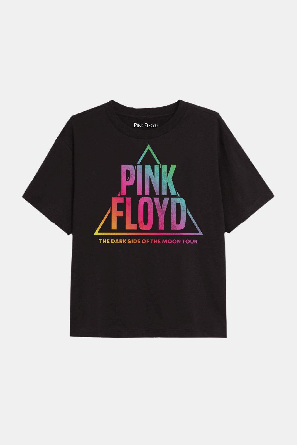 Футболка Pink Floyd с градиентом для девочек, черный косметичка pink floyd пинк флойд 10