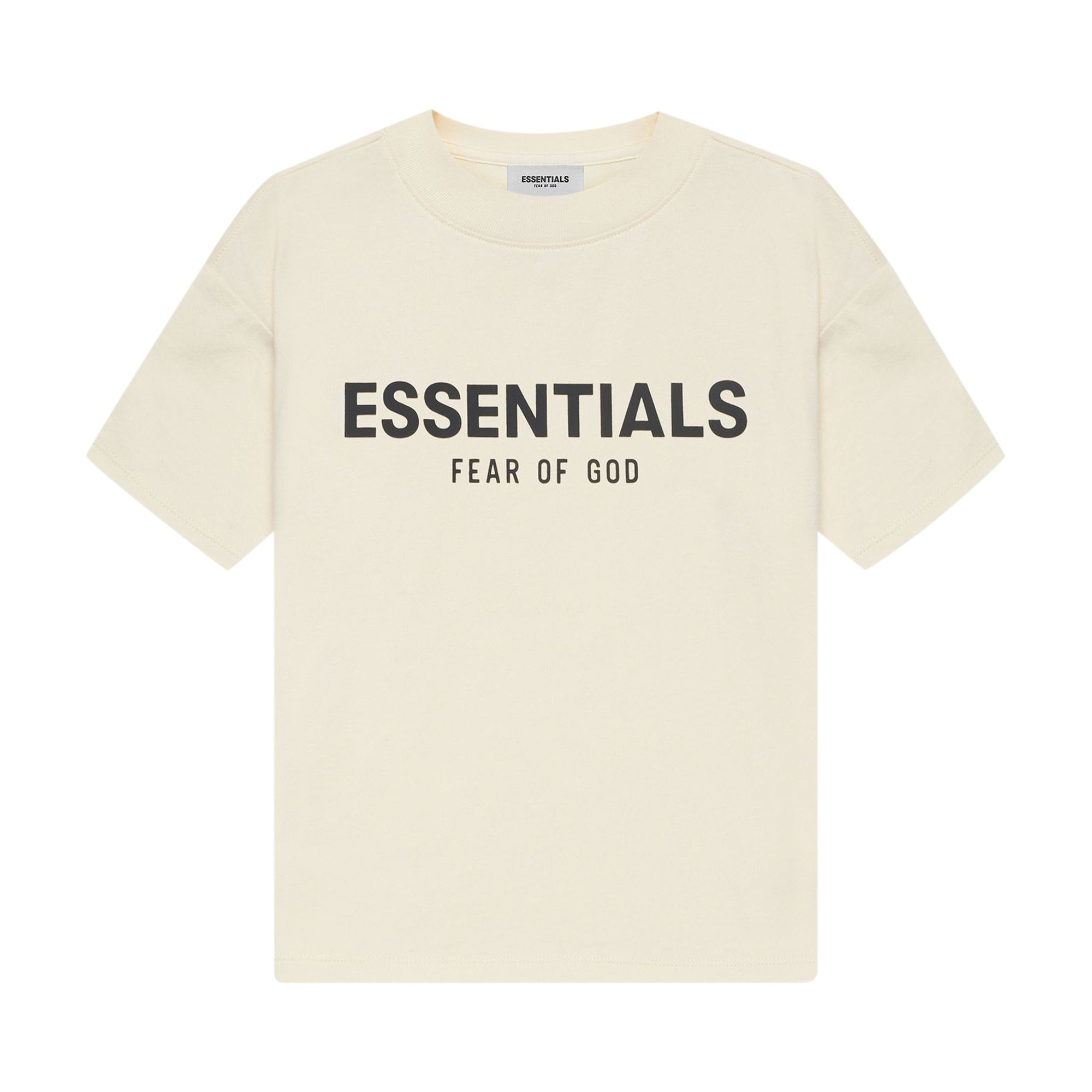 Детская футболка с короткими рукавами Fear of God Essentials, цвет Buttercream