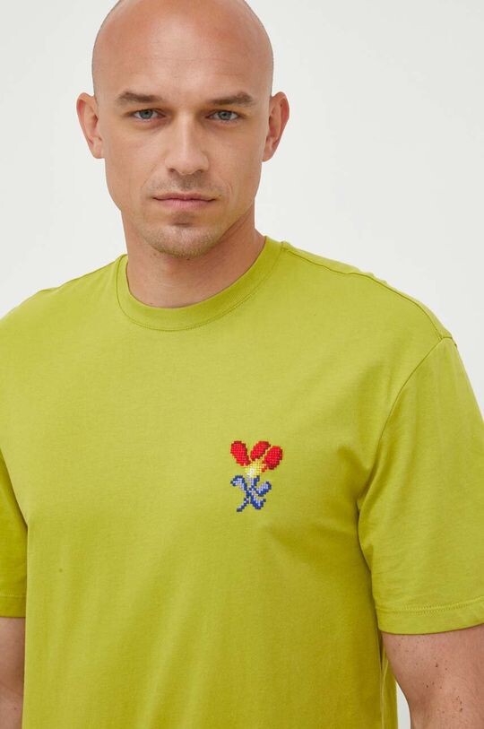 

Хлопковая футболка United Colors of Benetton, зеленый