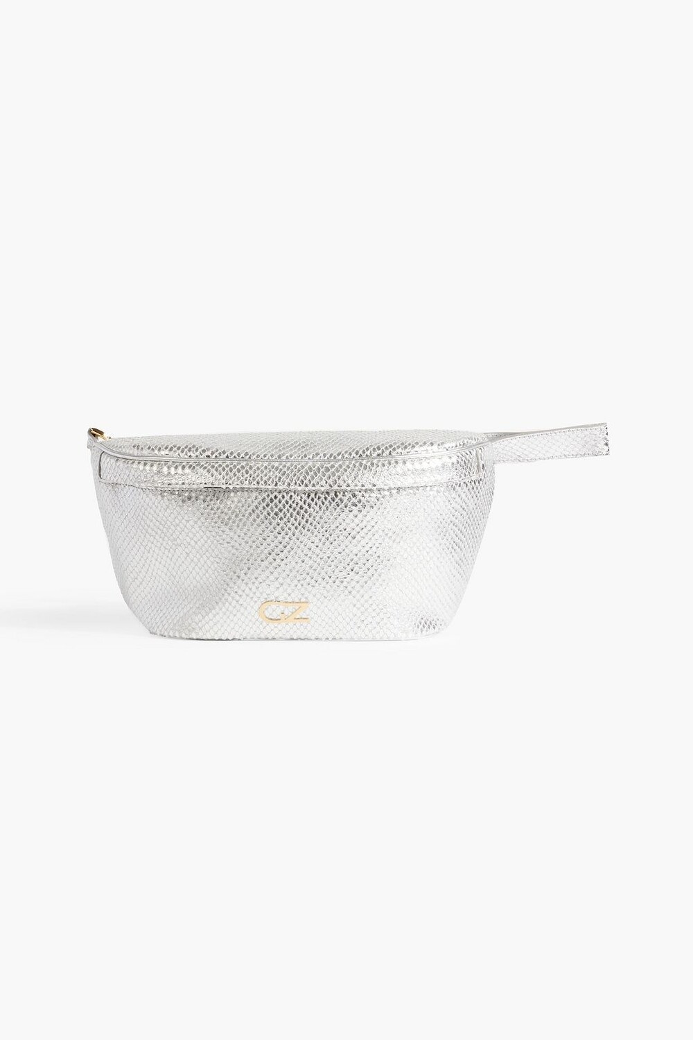 

Поясная сумка Mimas из кожи со змеиным эффектом металлик GIUSEPPE ZANOTTI, серебряный