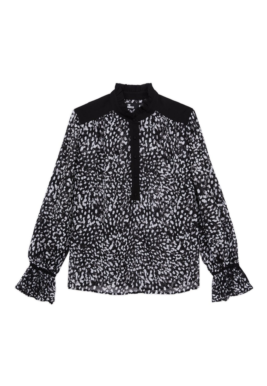 

Блузка The Kooples, черно-белый