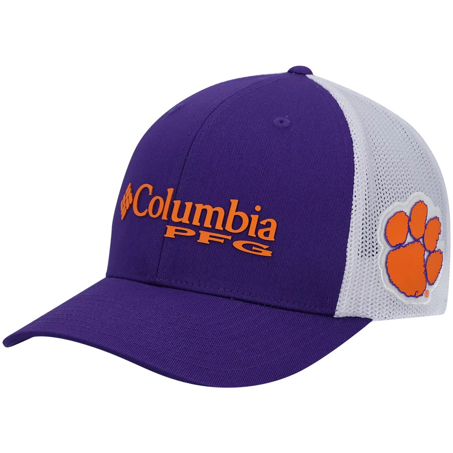 Мужская регулируемая кепка Columbia Purple Clemson Tigers PFG Snapback