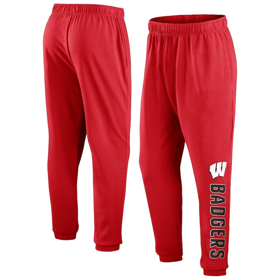 

Спортивные брюки Fanatics Branded Wisconsin Badgers, красный