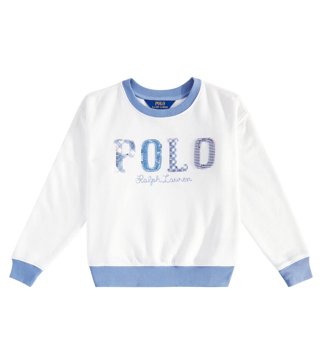 

Толстовка из хлопковой смеси Polo Ralph Lauren Kids, цвет deckwash white