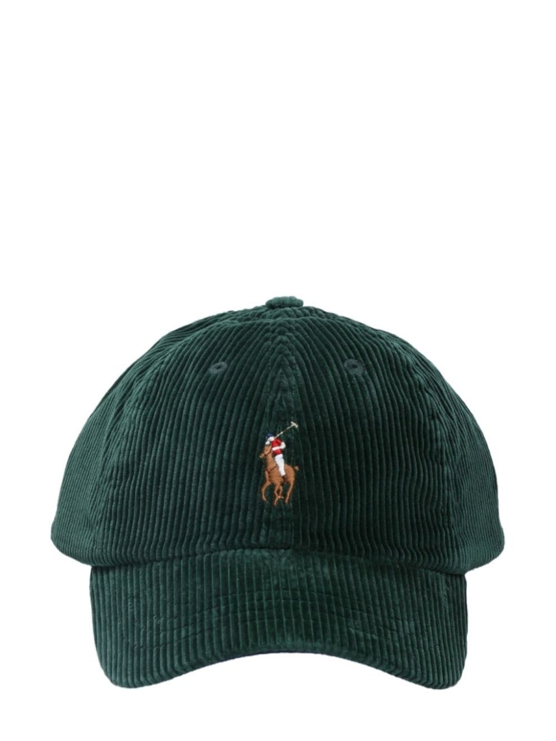 

Вельветовая кепка с вышитым логотипом Polo Ralph Lauren, зеленый