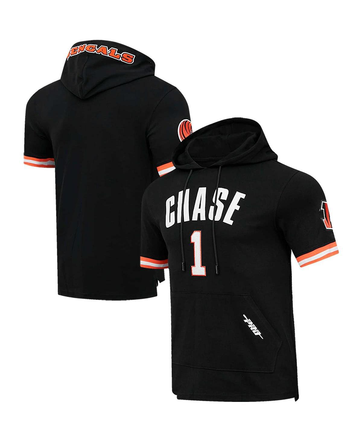 Мужская черная футболка с капюшоном Ja'Marr Chase Cincinnati Bengals с именем и номером игрока Pro Standard