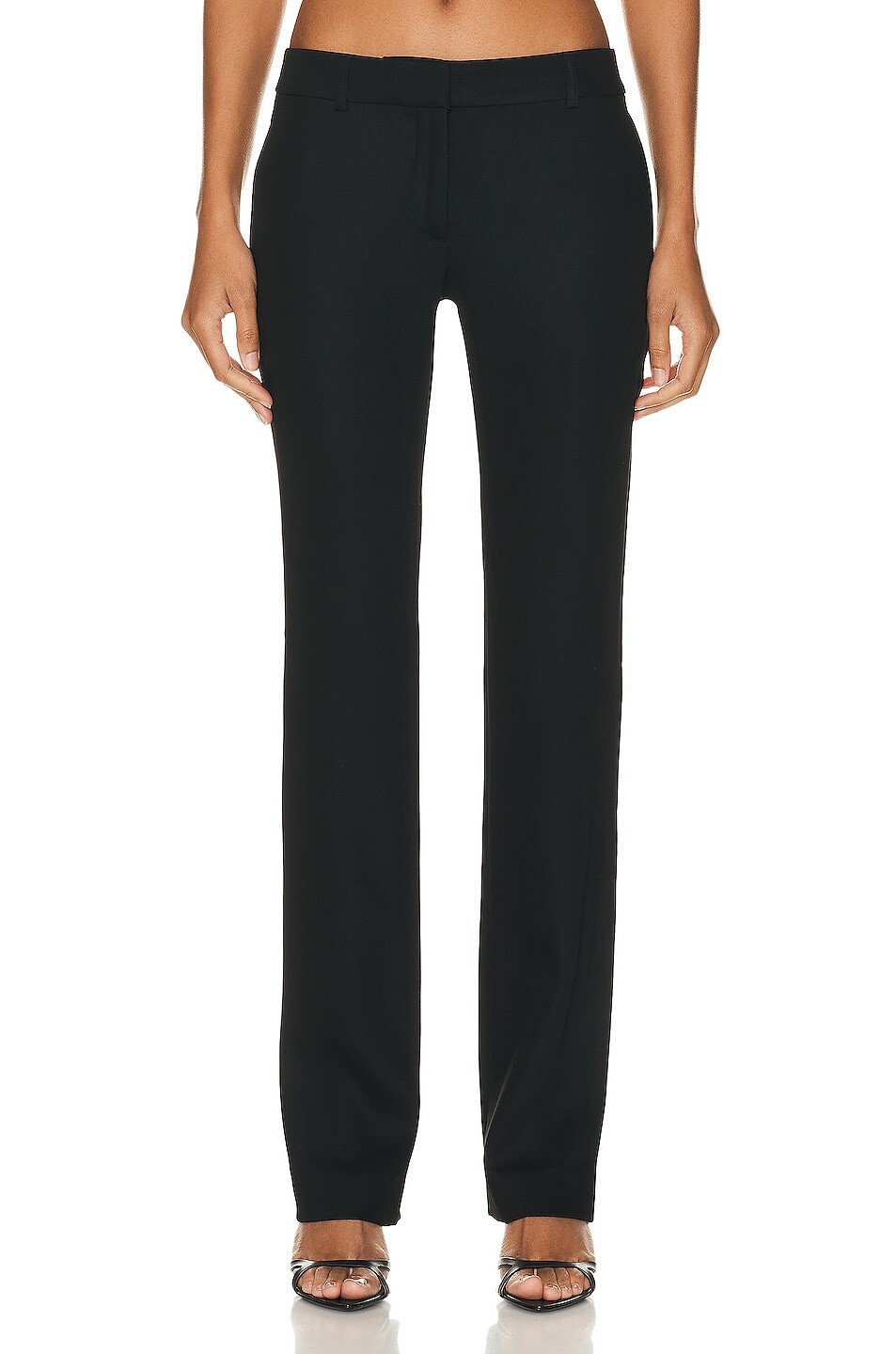 

Брюки Acne Studios Skinny Flare, черный